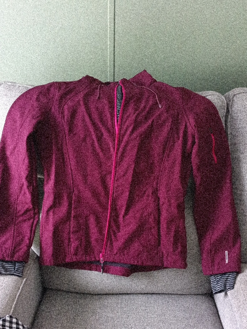 Mondetta Women's Plum and Black Fleece Jacket